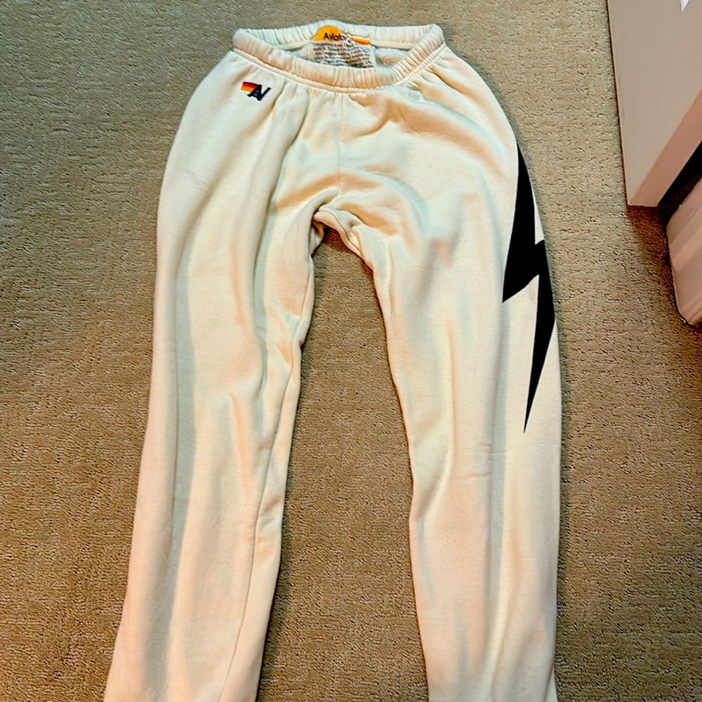 Aviator Nation Women’s Cream Sweatpants Sz S